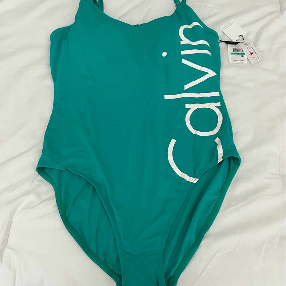 Calvin Klein Green One-Piece Swimsuit